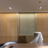 Horizontal wooden blinds (solid wood)